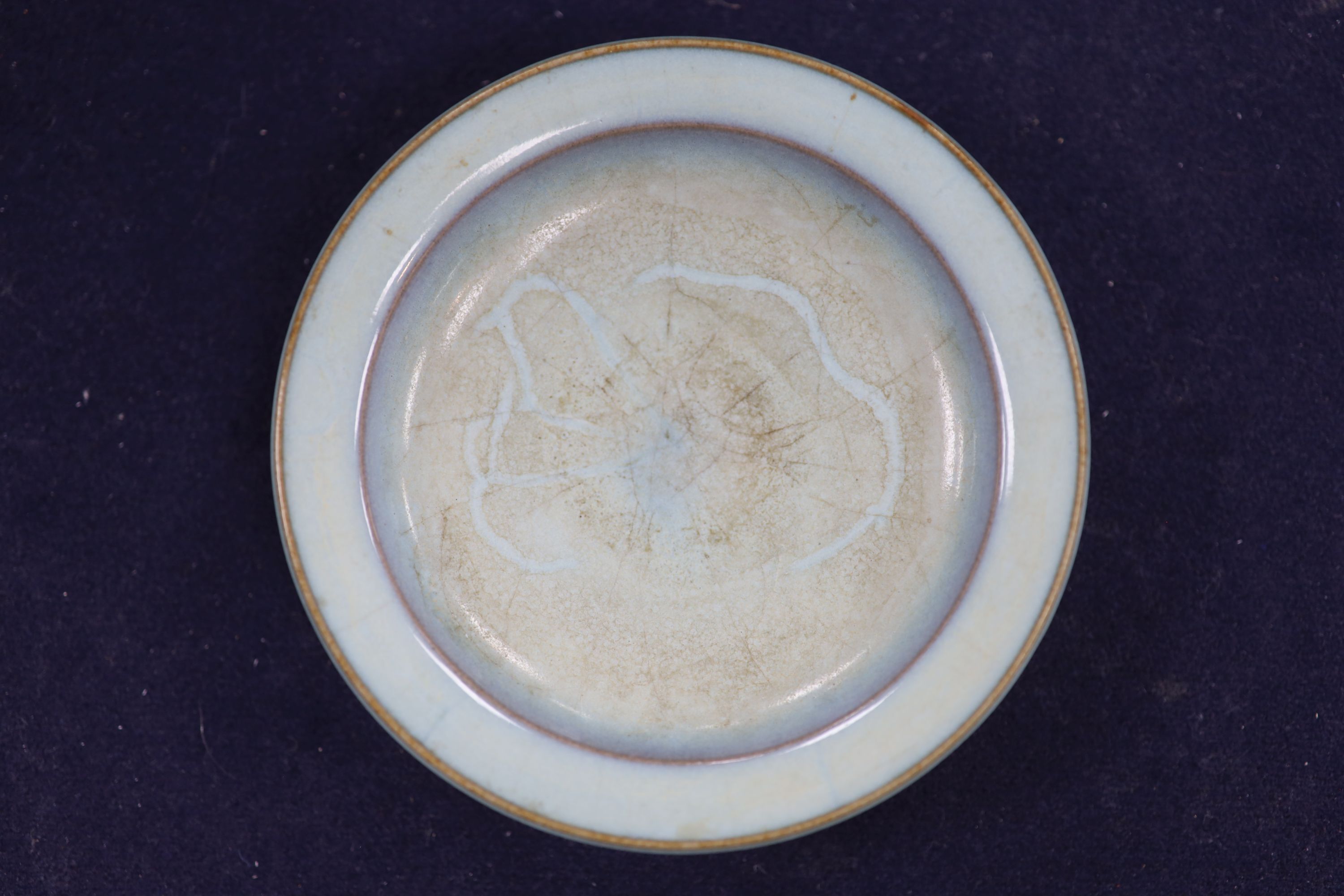 A Chinese Jun type dish, diameter 12cm
